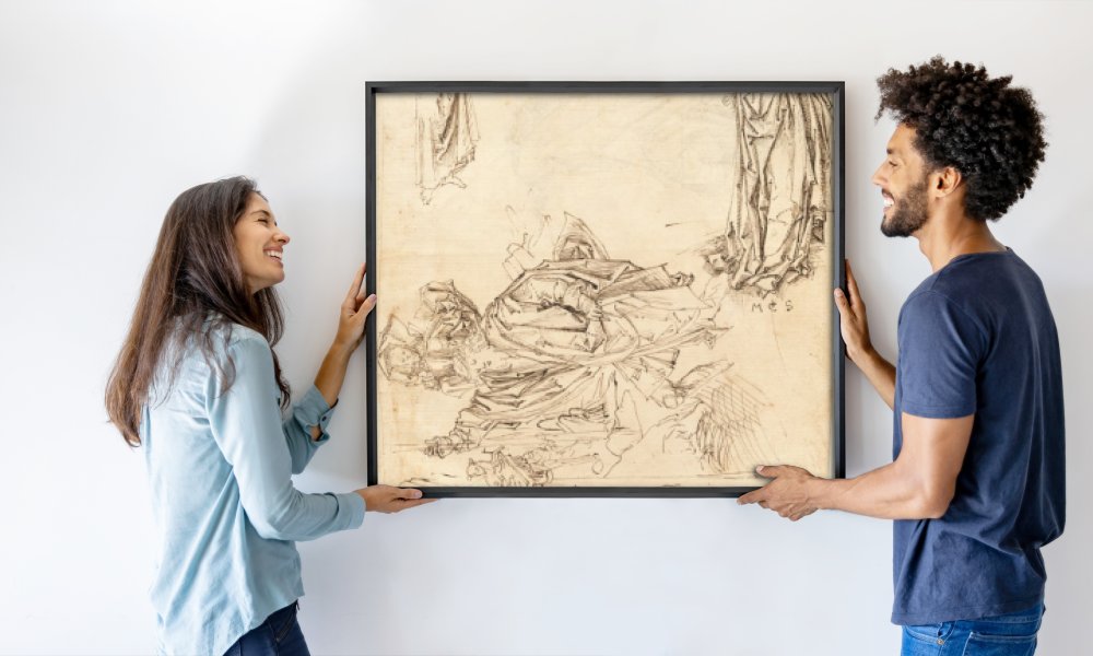 after Martin Schongauer Master of the Drapery Studies