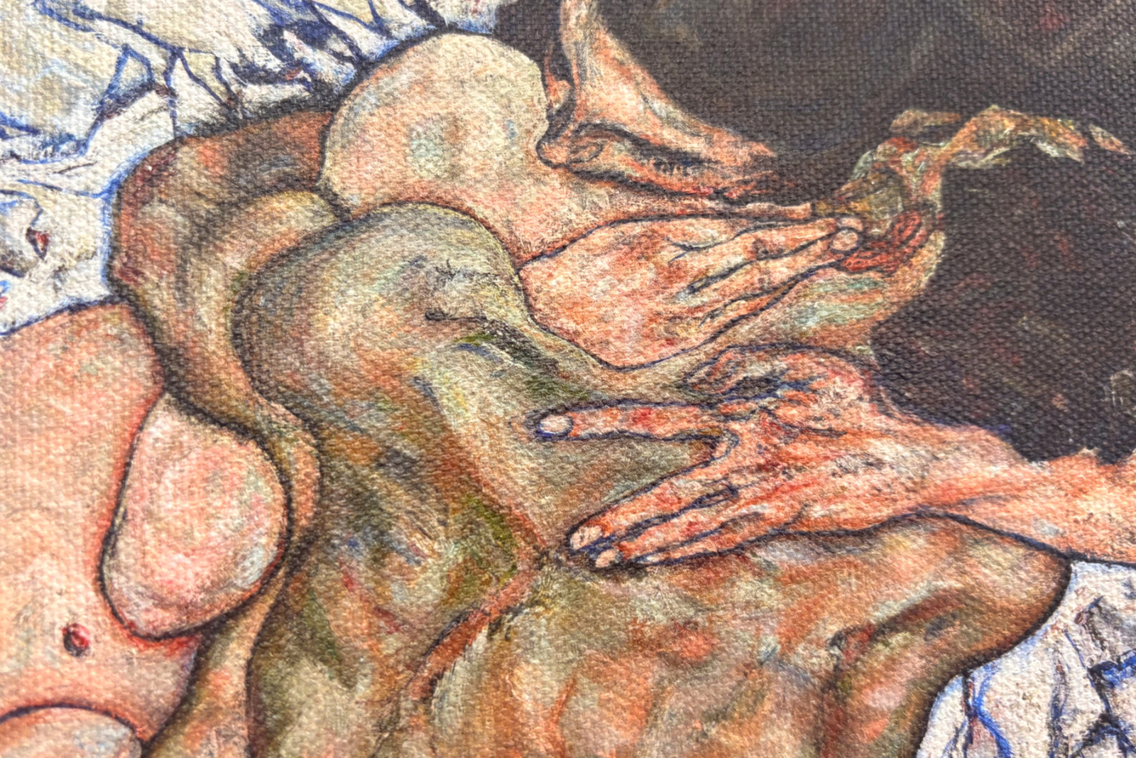 L'Étreinte, 1917 - Egon Schiele