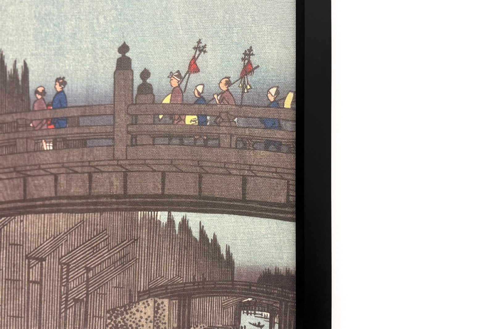 Marché de Bambou au Pont de la Capitale - Ando Hiroshige