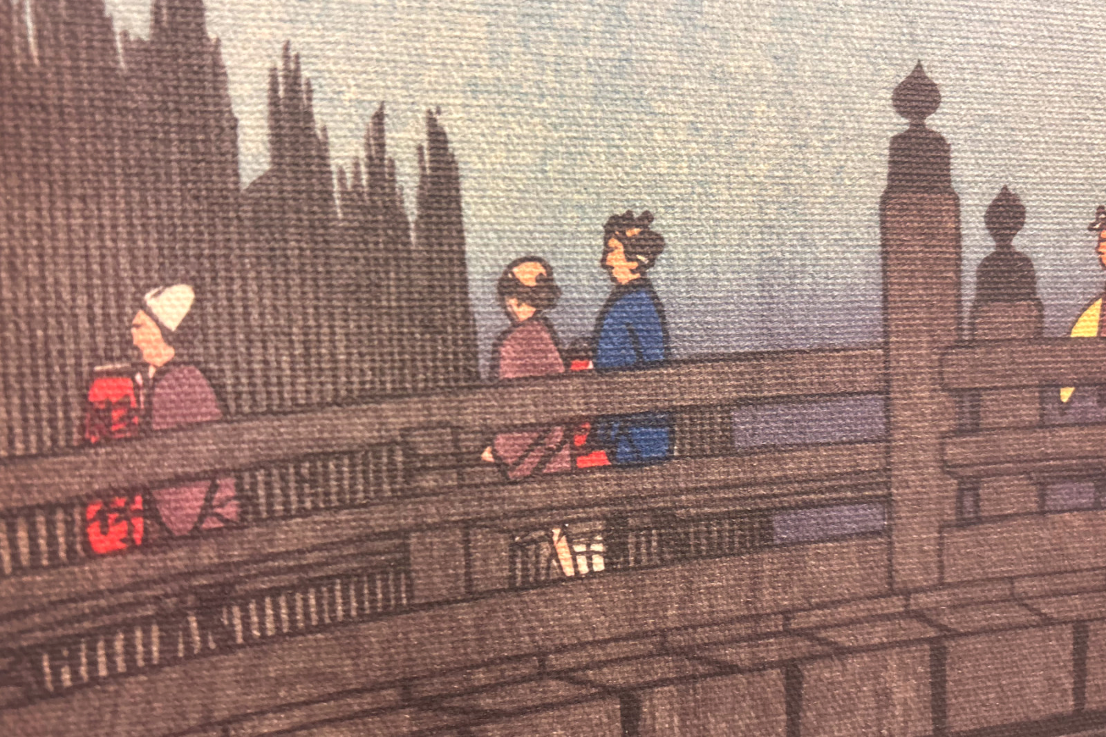 Marché de Bambou au Pont de la Capitale - Ando Hiroshige