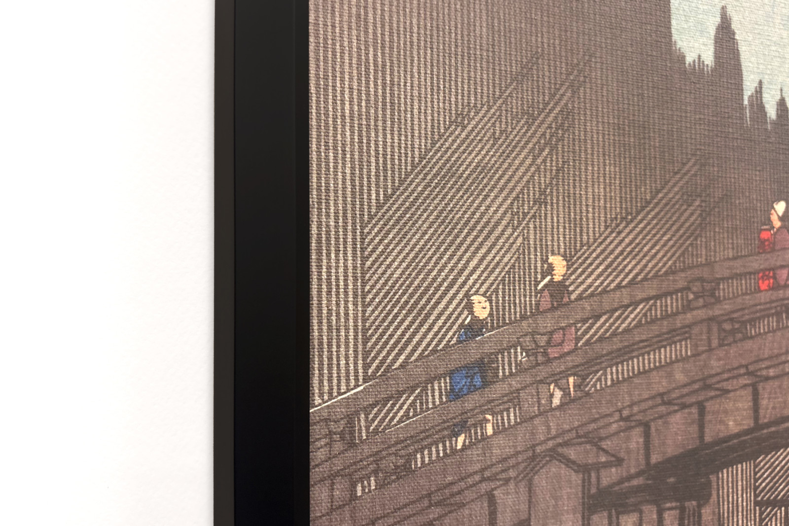 Marché de Bambou au Pont de la Capitale - Ando Hiroshige