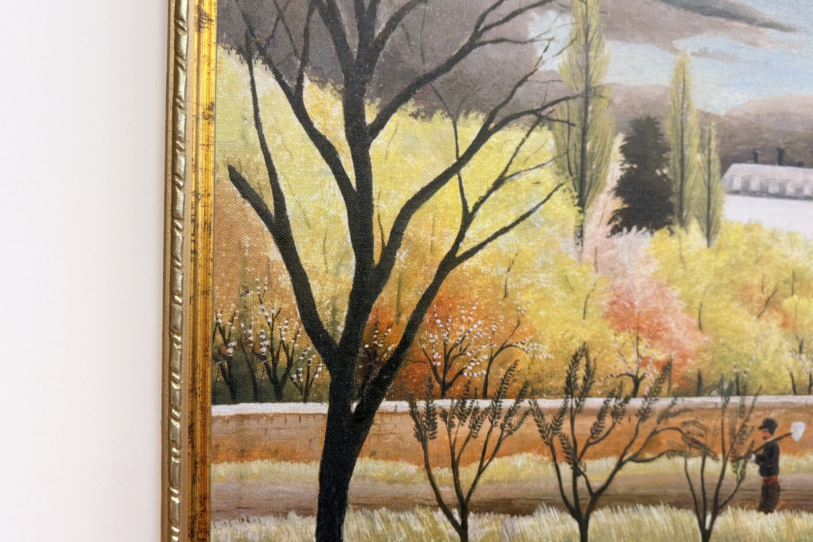 Paysage avec paysan - Henri Rousseau