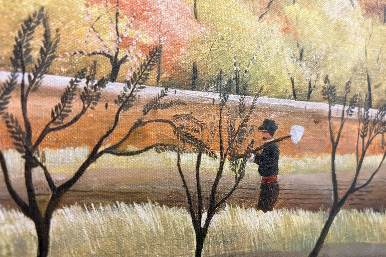 Paysage avec paysan - Henri Rousseau