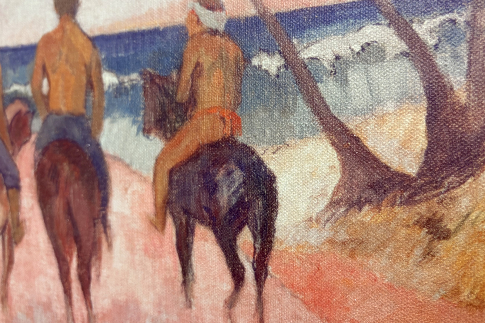Cavalier sur la plage - Paul Gauguin
