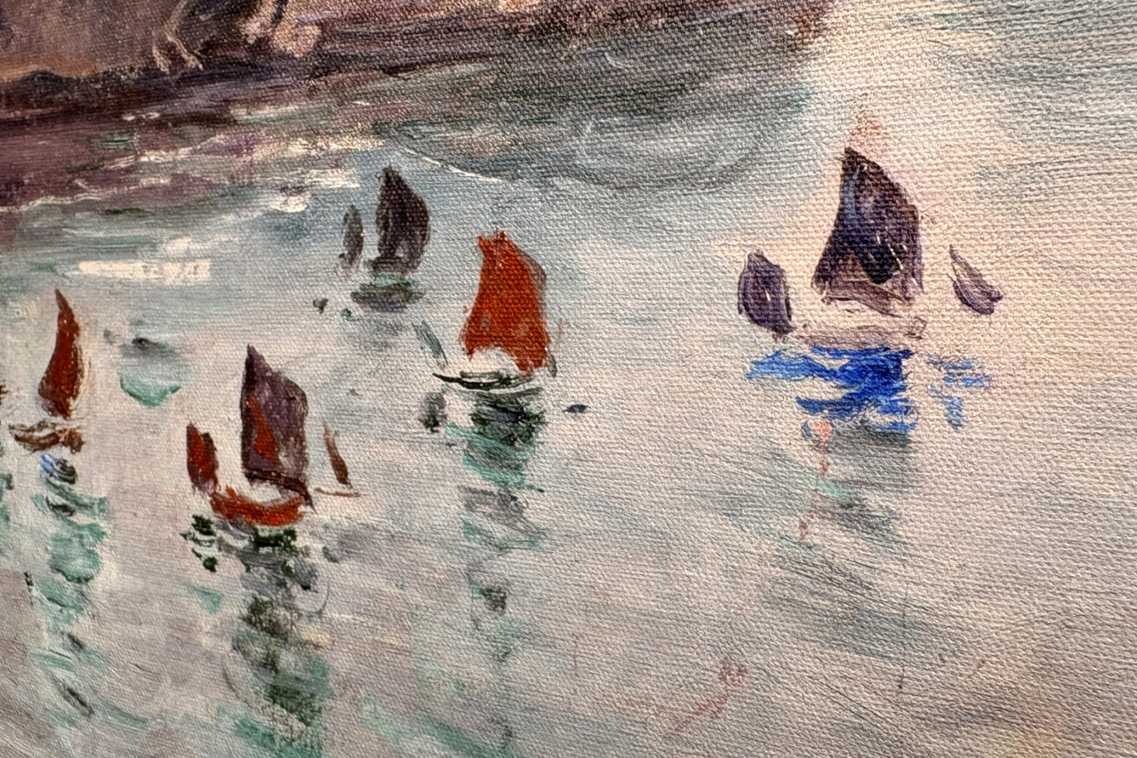 Étretat, Porte d’Aval : bateaux de pêche sortant du port - Claude Monet
