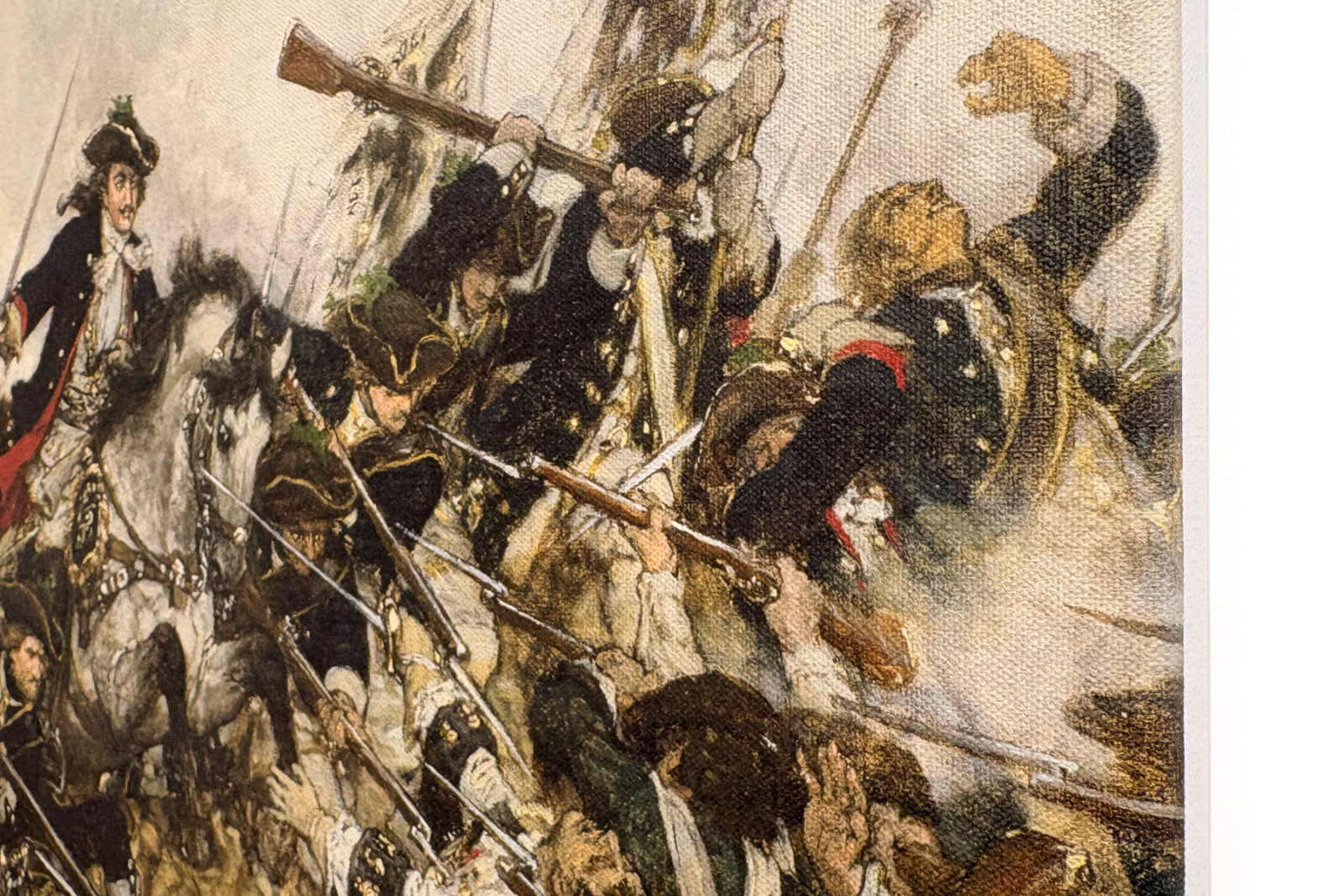 Le vieux Dessauer à la bataille de Turin, 1883 - Hermann Joseph Wilhelm Knackfuss