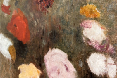 Bouquet avec des coquelicots Peinture d'Odilon Redon (1840-1916) - Odilon Redon