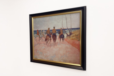 Cavalier sur la plage