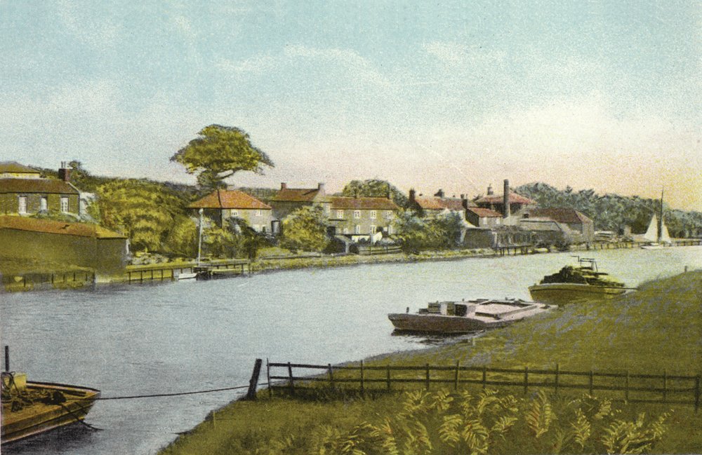 Reedham, depuis le pont ferroviaire | Estampe d'art