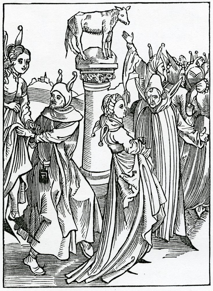 De lepynges et dauncis et folys qui passent leur temps en telle vanité, illustration de la traduction anglaise d