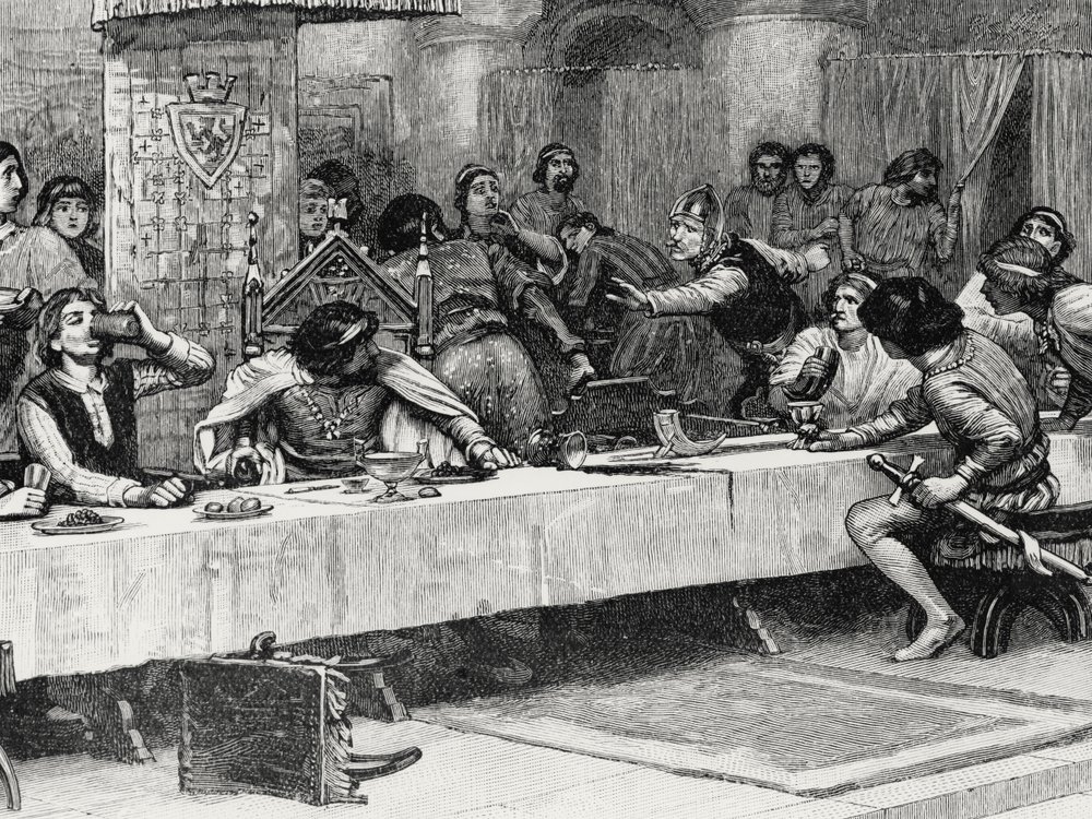 Interruption du dîner de Noël de Balliol - English School