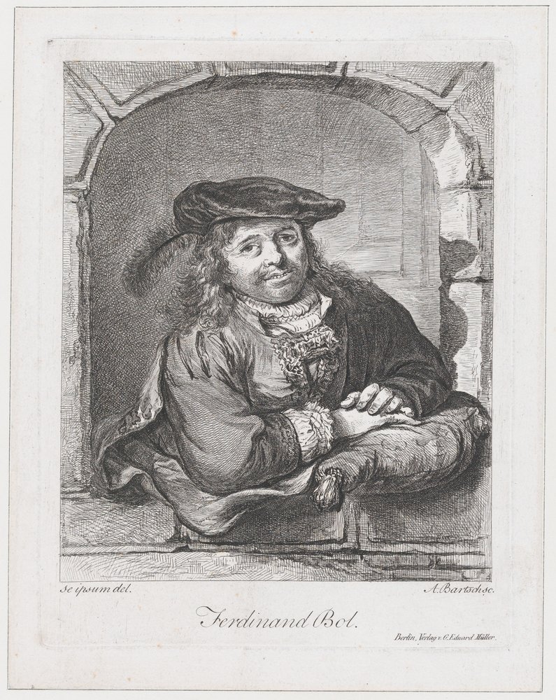 Portrait de Ferdinand Bol, 1803-08 - Adam von Bartsch