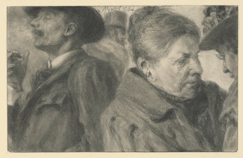Quatre têtes - Adolph Menzel