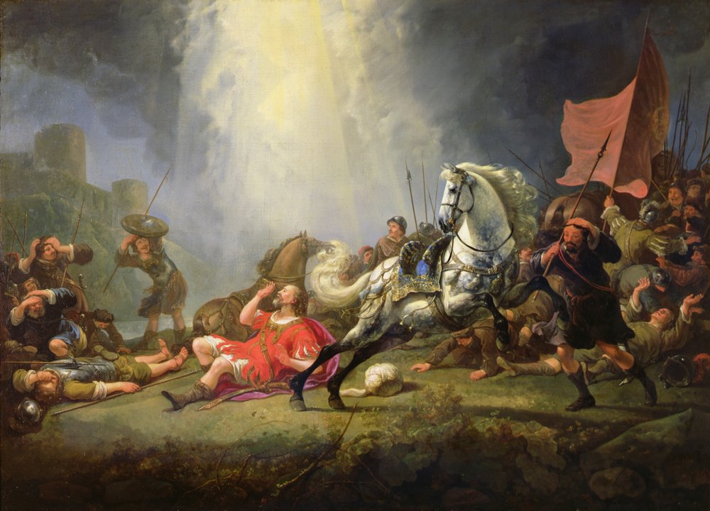La conversion de saint Paul ou Le chemin de Damas - Aelbert Cuyp