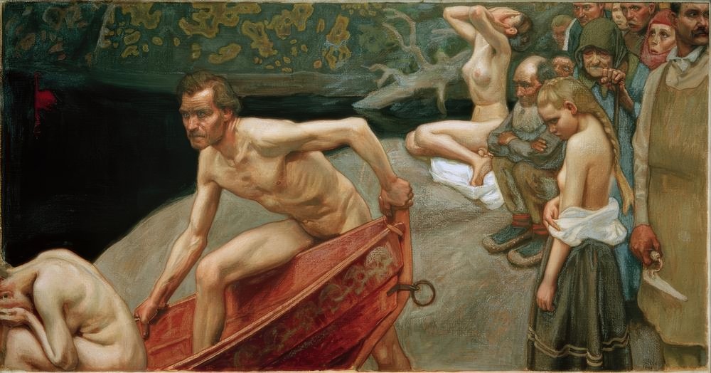 Au bord de la rivière Tuonela - Akseli Valdemar Gallen-Kallela