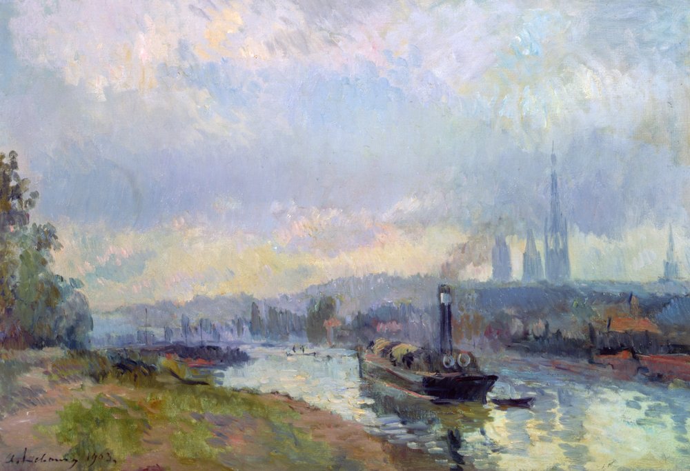 Remorqueurs à Rouen, 1903 - Albert-Charles Lebourg