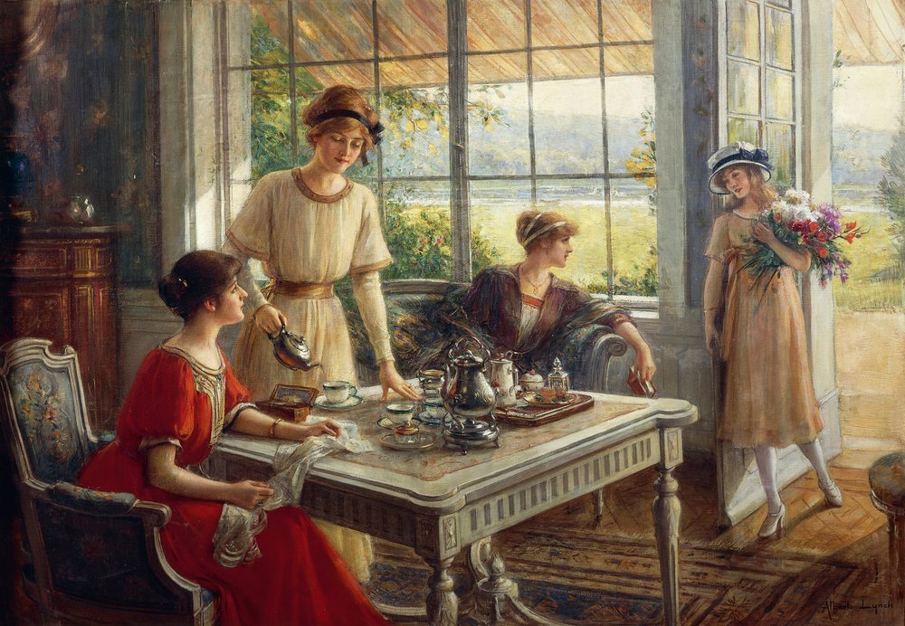 Femmes prenant le thé (1851-1912) - Albert Lynch