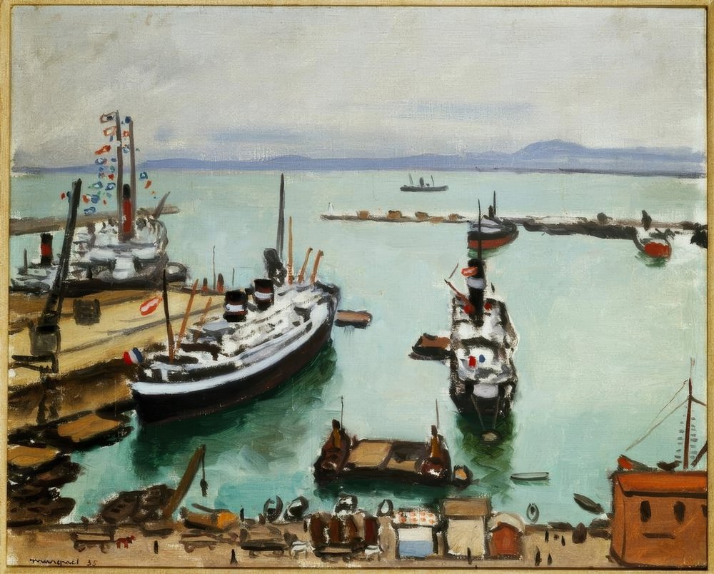  Marquet、アルベール・マルケ、Le Port d’Alger Le port d'Alger | Albert Marquet | Estampe d'art
