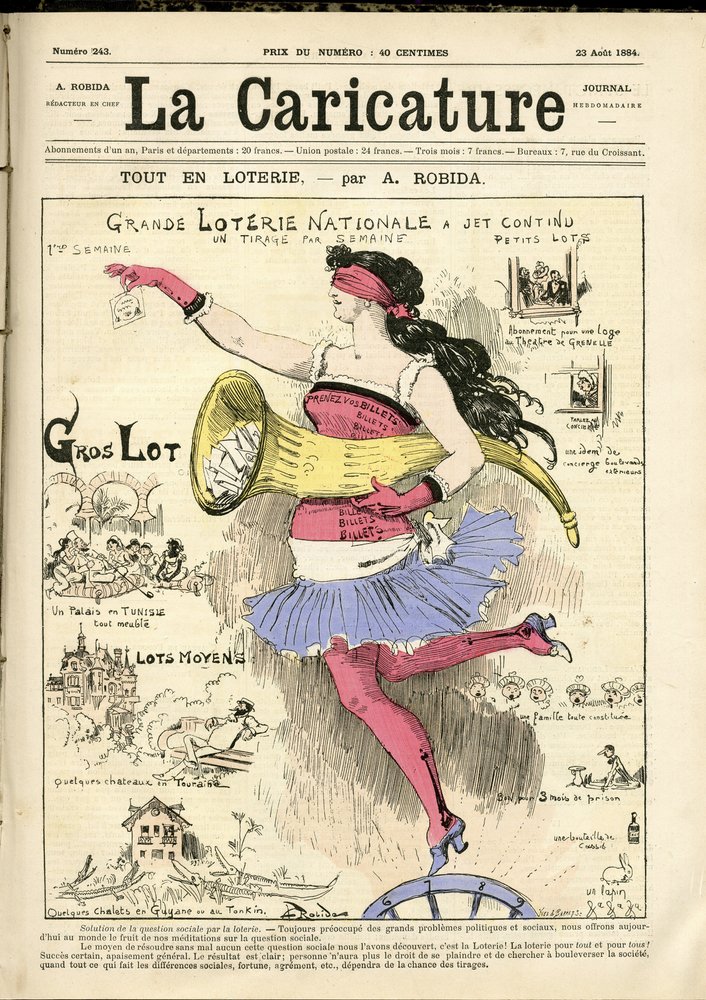 Illustration d'Albert Robida (1848-1926) pour la couverture de La ...