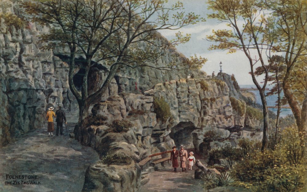 Folkestone, la promenade en zigzag | Alfred Robert Quinton