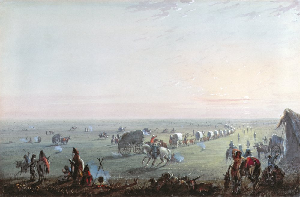 Levée du camp au lever du soleil, 1837 - Alfred Jacob Miller