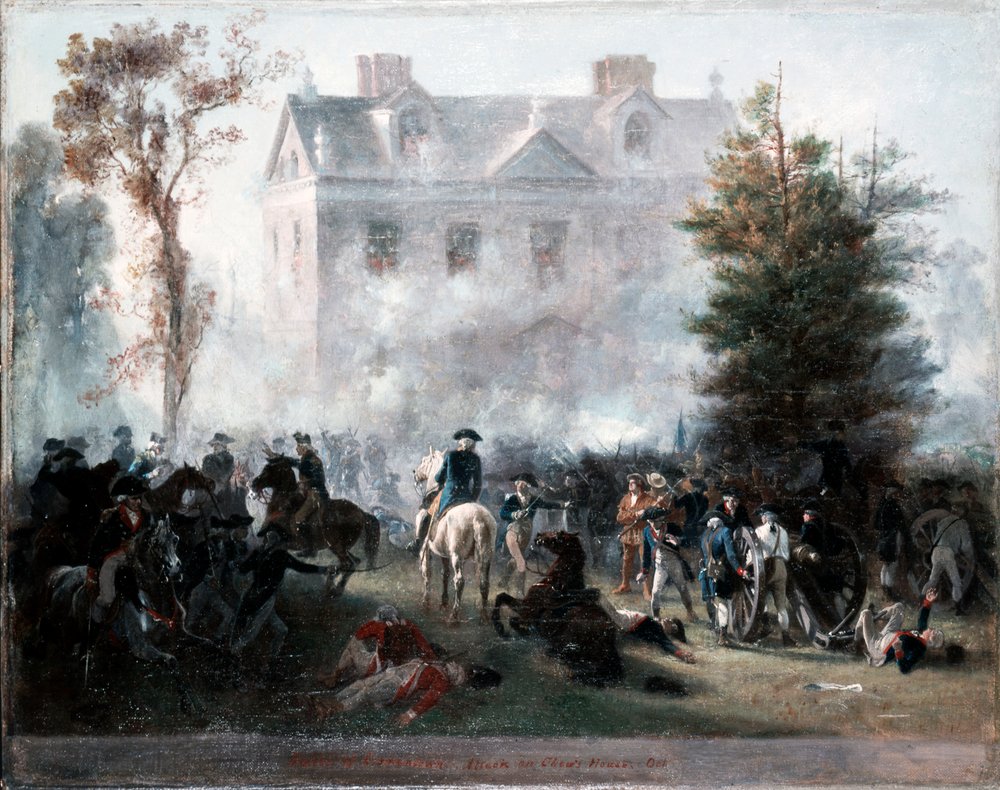 Bataille de Germantown, attaque sur la maison du juge Chew, 1860 - Alonzo Chappel