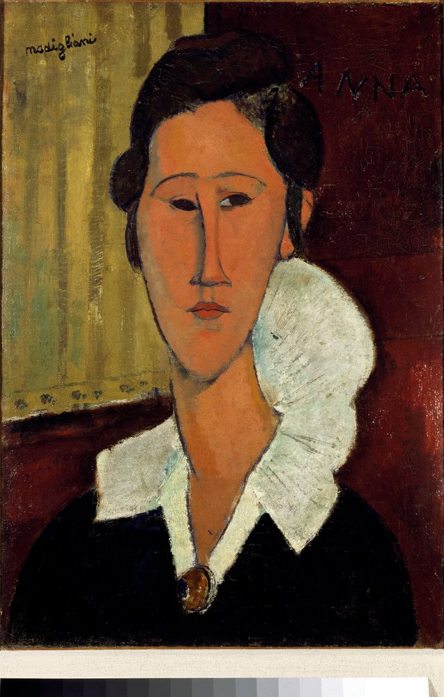 Femme au col ou portrait d'Anna Zborowska | Estampe d'art
