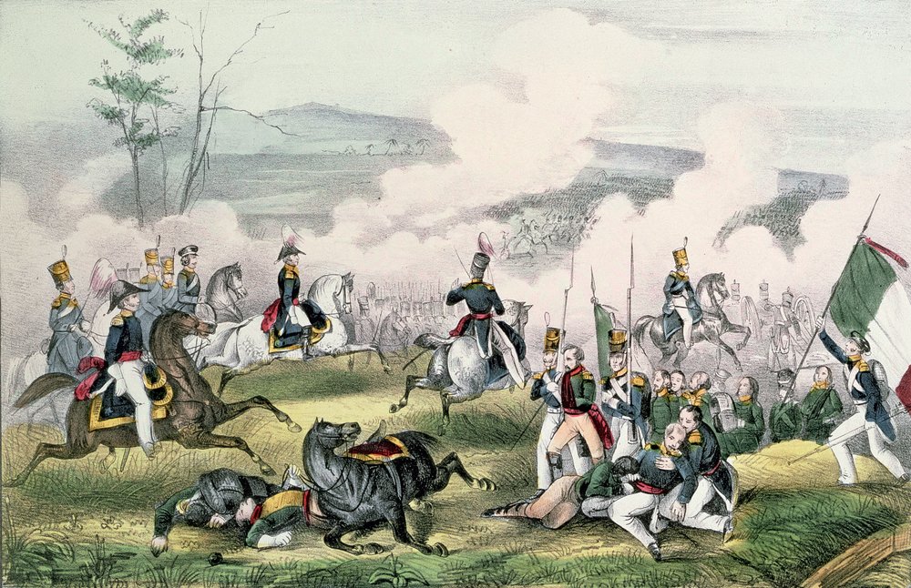 La bataille de Palo Alto, Californie, 8 mai 1846 - American School