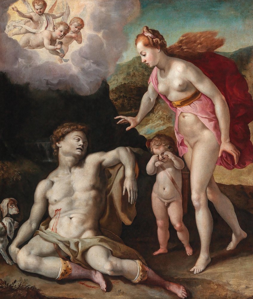 Vénus pleurant la mort d