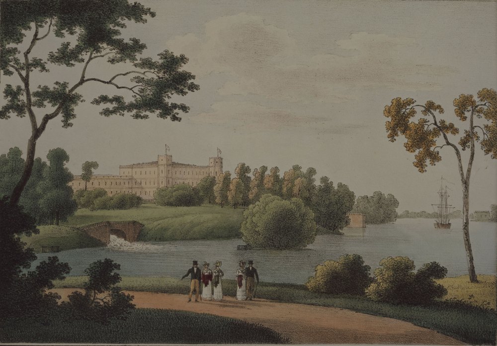Vue du palais principal de Gatchina - Andrei Yefimovich Martynov