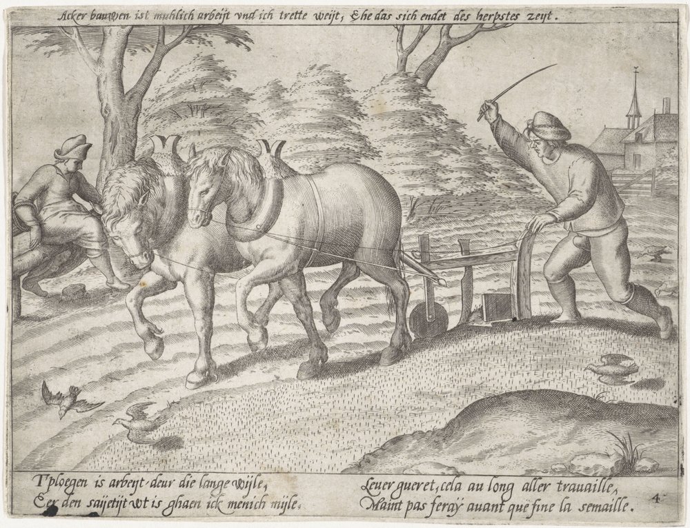 Labourage des terres (série) - Antonie Wierix (II) (possibly)