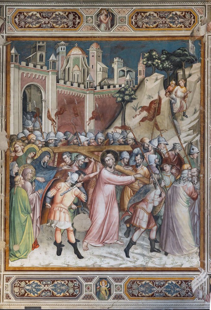 Scènes de la vie du Christ : Montée au Calvaire - Aretino Luca Spinello or Spinelli
