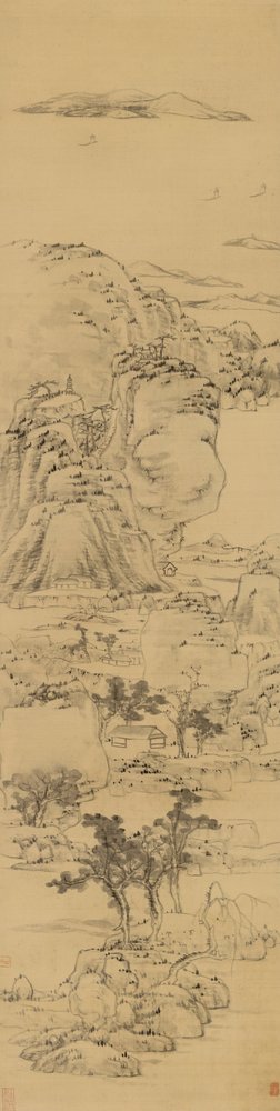 Paysage dans le style de Ni Zan (1301-1374) - Bada Shanren