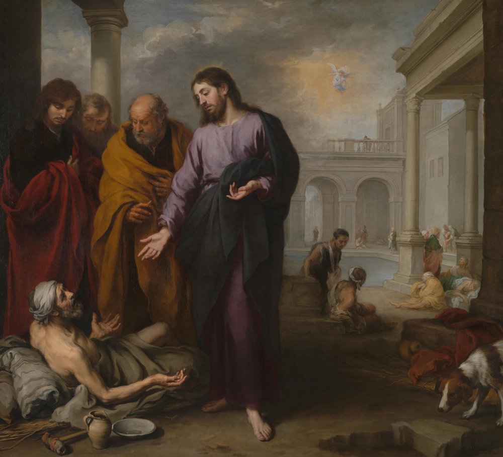 Le Christ guérissant le paralytique à la piscine de Bethesda, 1667-1670 - Bartolomé Esteban Murillo