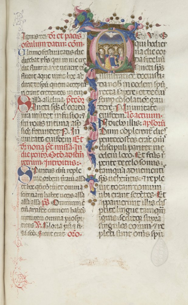 Missel : Fol. 214 : Pentecôte, 1469 - Bartolomeo Caporali