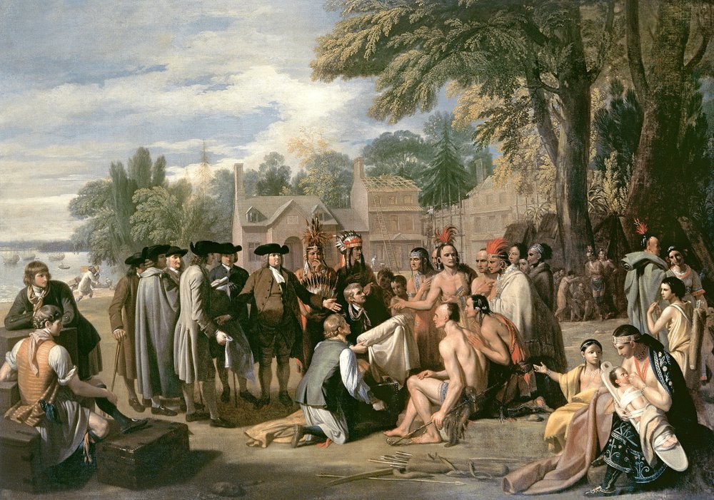Le traité de William Penn avec les Indiens en novembre 1683, 1771-72 - Benjamin West