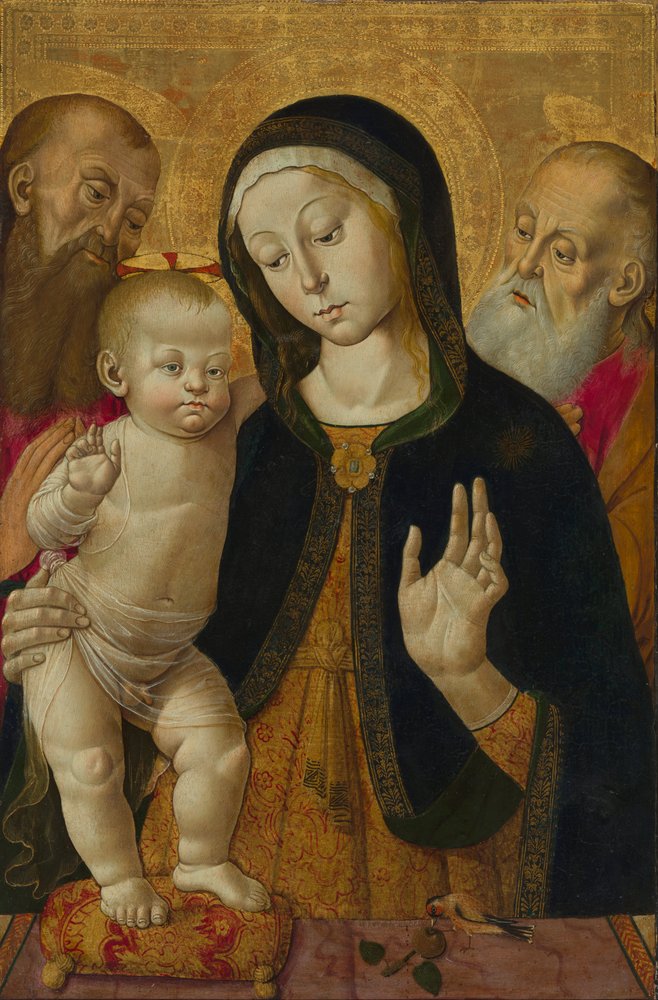 Vierge à l'enfant avec deux saints ermites - Bernardino Fungai