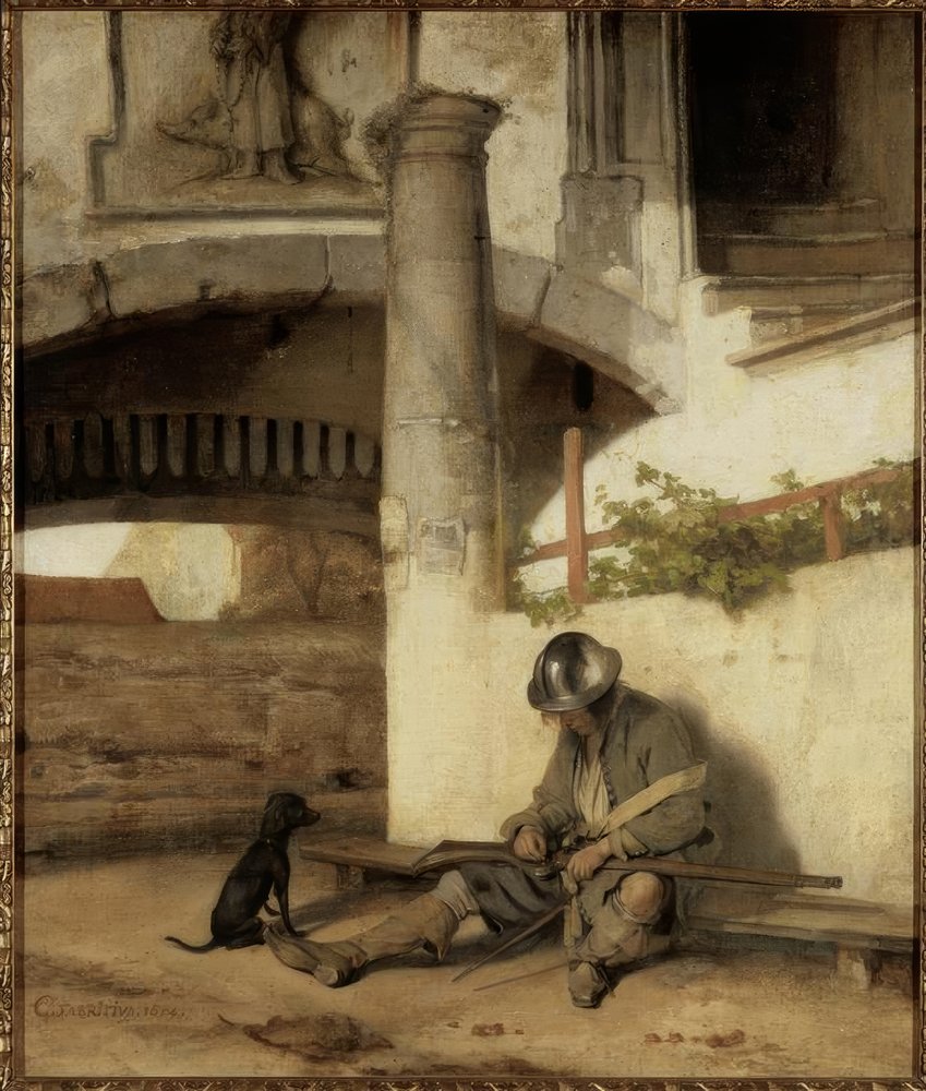 La garde à la porte - Carel Fabritius