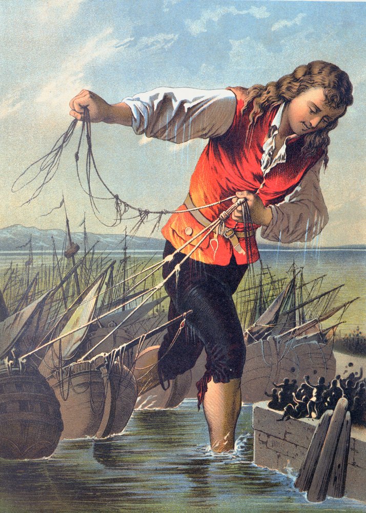 Illustration de 'Les Voyages de Gulliver' par Jonathan Swift