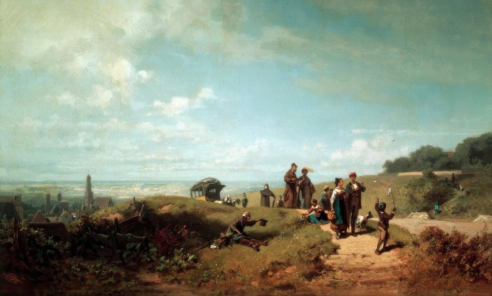 La promenade du dimanche | Carl Spitzweg | Estampe d'art