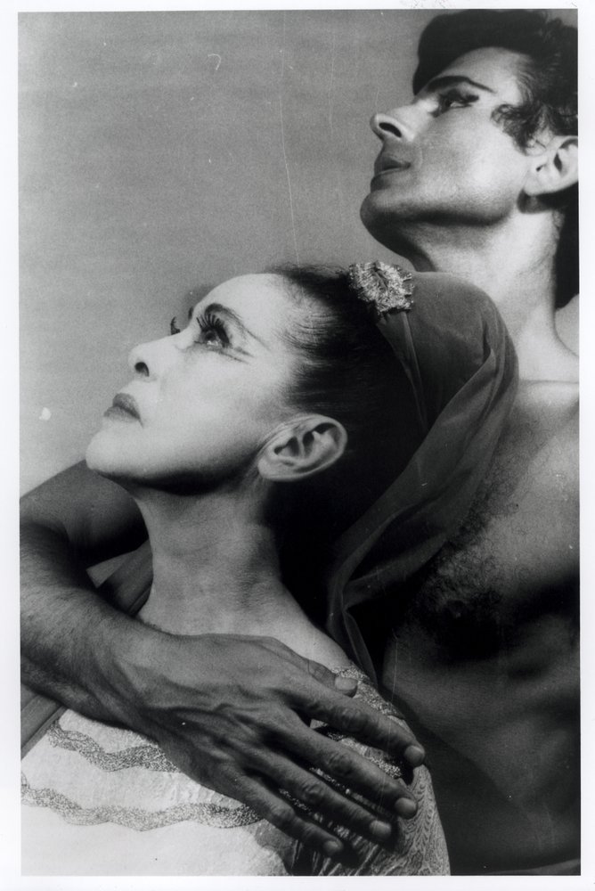 Martha Graham (1894-1991) et Bertram Ross (1920-2003) dans "Visionary Recital", 27 juin 1961 (épreuve gélatino-argentique) - Carl Van Vechten