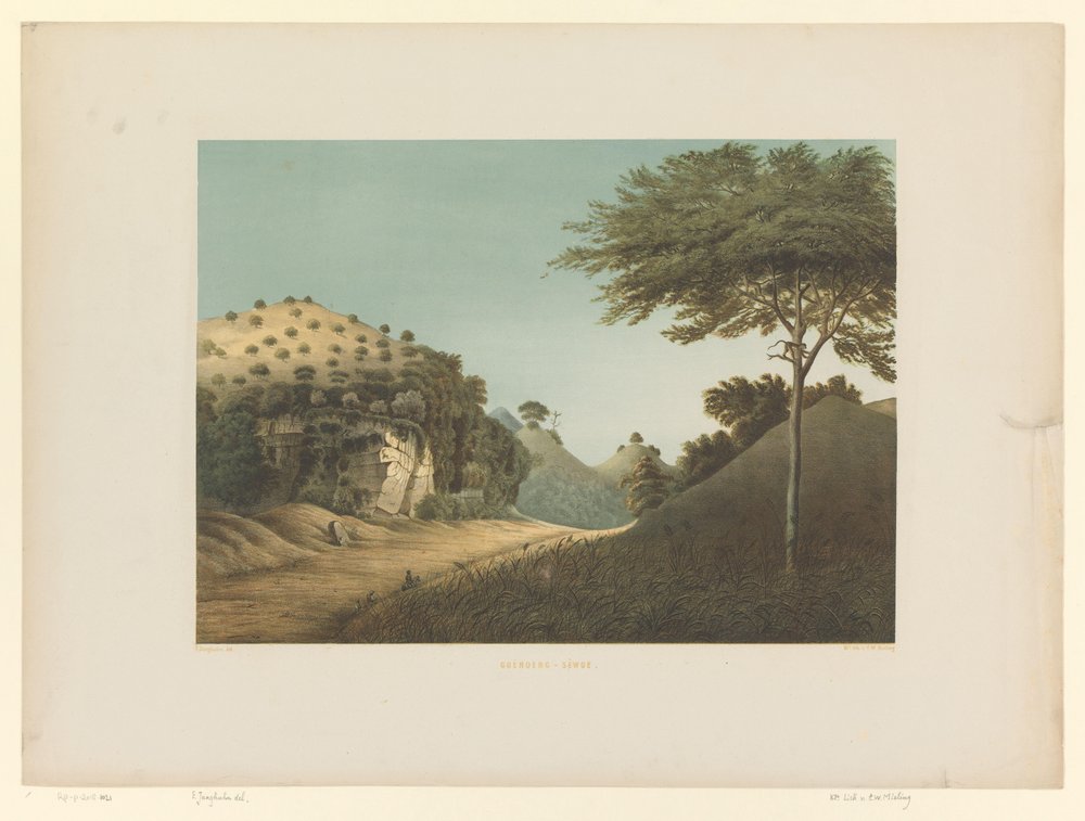 Vue d'un paysage à Gunung Sewu - Carl Wilhelm Mieling (possibly)