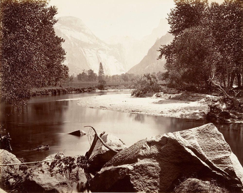 Les Dômes, Yosemite, ca. 1872, imprimé ca. 1876 - Carleton E. Watkins.