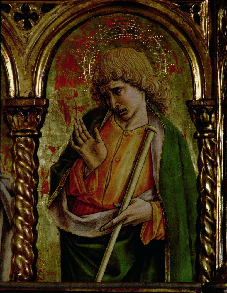 Saint Jacques le Mineur, détail du polyptyque de Sant