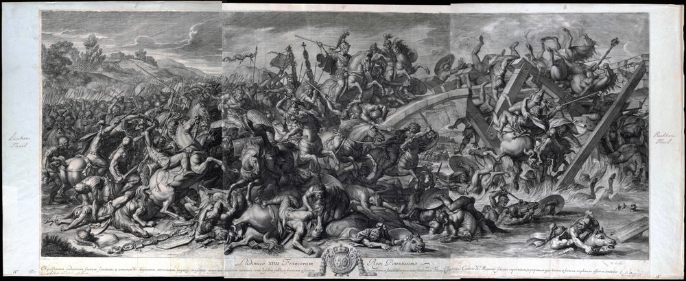 Bataille du pont Milvius - Charles Le Brun