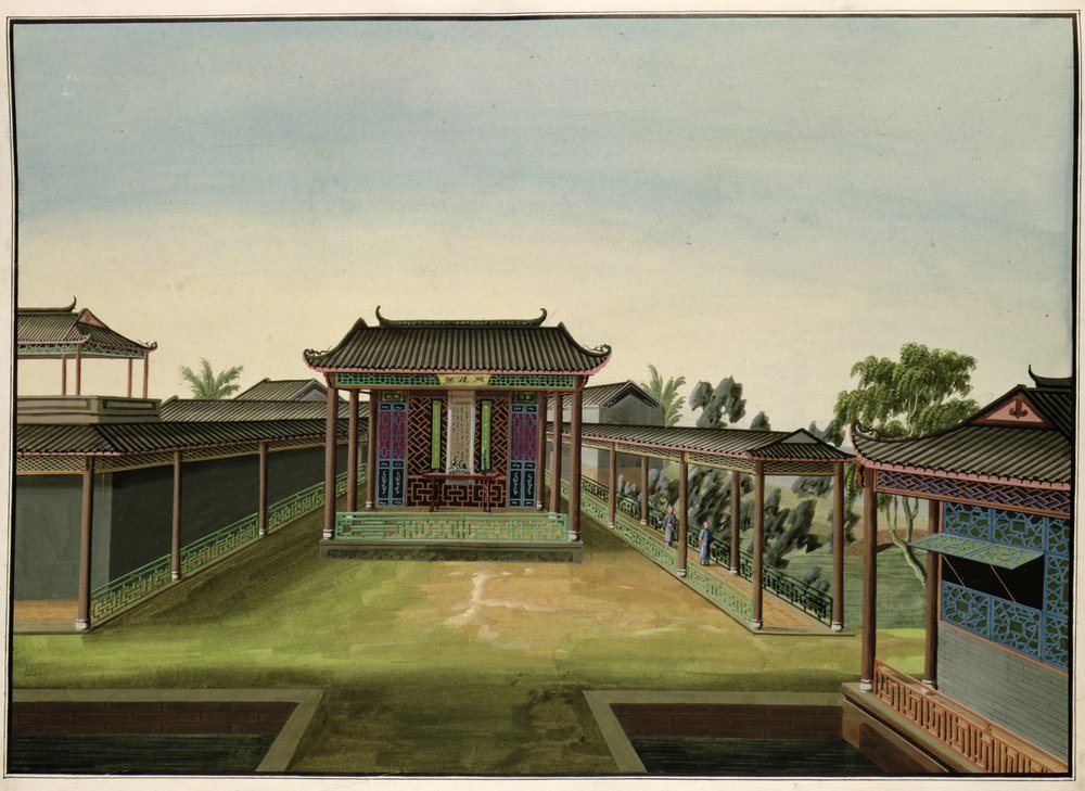 Scène de jardin, c.1820-40 - Chinese School