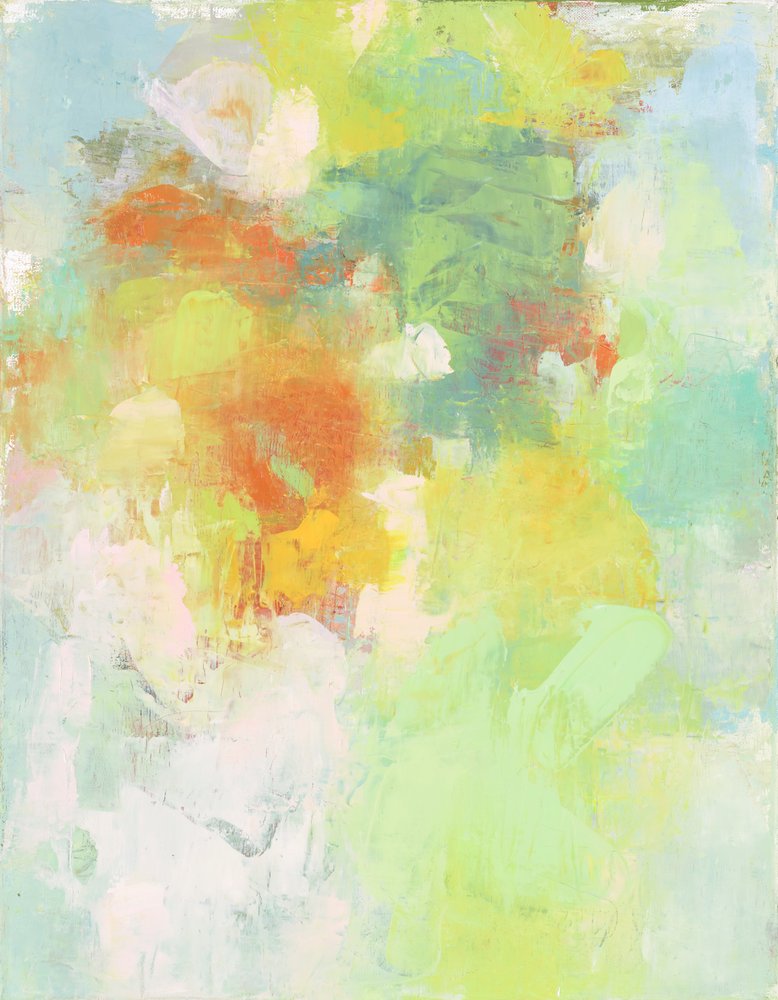 Composition abstraite, Organic/Garden series I, 2022 (huile sur toile ...