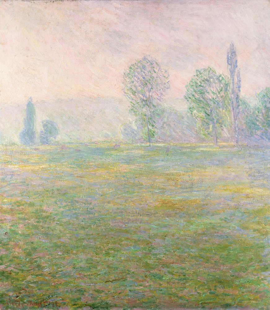 Prairies à Giverny, 1888 - Claude Monet