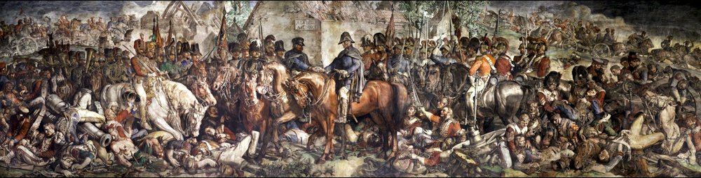 La rencontre de Wellington et Blücher après la bataille de Waterloo - Daniel (1806-70) Maclise