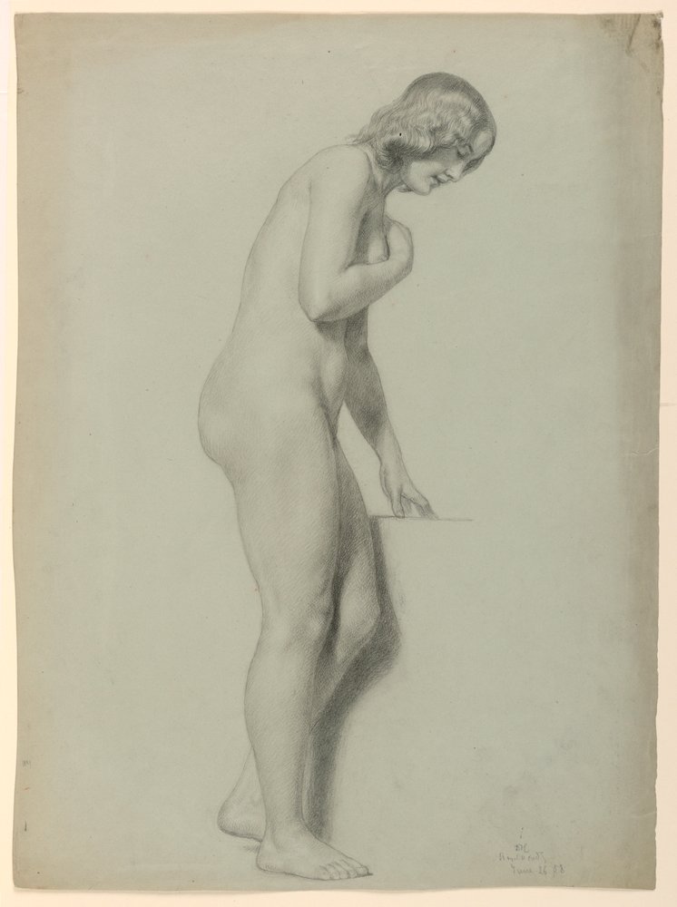 Dessin, Nu féminin, 1858 - Daniel Huntington